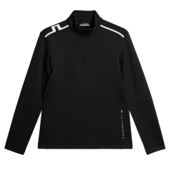 J.Lindeberg Tröjor Herr-Vinnie Quarter Zip Mid Layer Svart Black