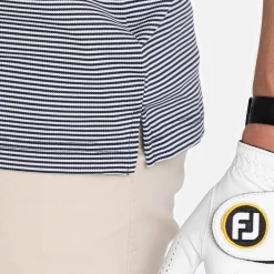 Cutter & Buck Pikétröjor Herr-Virtue Polo Stripes Blå Navy (580)