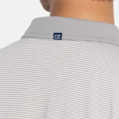 Cutter & Buck Pikétröjor Herr-Virtue Polo Stripes Silver Silver (94)
