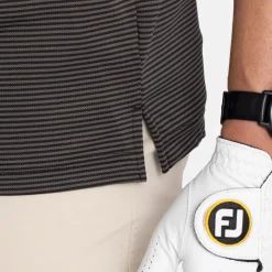 Cutter & Buck Pikétröjor Herr-Virtue Polo Stripes Svart Svart (99)