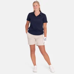 Cutter & Buck Pikétröjor Dam-Virtue Polo V-Neck Blå Navy (580)