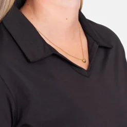 Cutter & Buck Pikétröjor Dam-Virtue Polo V-Neck Svart Svart (99)