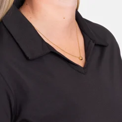 Cutter & Buck Pikétröjor Dam-Virtue Polo V-Neck Svart Svart (99)