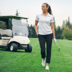 Cutter & Buck Pikétröjor Dam-Virtue Polo V-Neck Vit Vit (00)