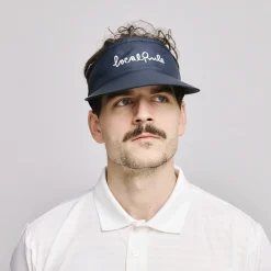Local Rule Kepsar-Visor Italic Logo Blå Navy