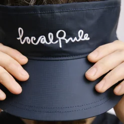 Local Rule Kepsar-Visor Italic Logo Blå Navy