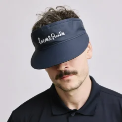 Local Rule Kepsar-Visor Italic Logo Blå Navy