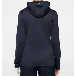 J.Lindeberg Tröjor Dam-W Aerial Quarter Hood Blå JL Navy