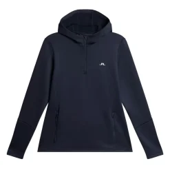 J.Lindeberg Tröjor Dam-W Aerial Quarter Hood Blå JL Navy
