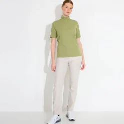 Abacus Pikétröjor Dam-W Aloha Uv Halfsleeve Grön 508-Linden