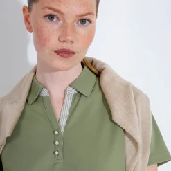 Abacus Pikétröjor Dam-W Bovey Drycool Grön 508-Linden