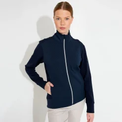 Abacus Tröjor Dam-W Carden Midlayer Jkt Blå 300-Navy