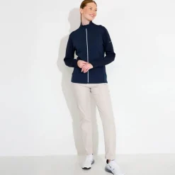 Abacus Tröjor Dam-W Carden Midlayer Jkt Blå 300-Navy