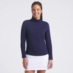 Puma Tröjor Dam-W Charlotte Modalon Ls Top Deep-Navy