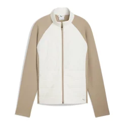 Puma Jackor Dam-W Cloudspun Fleece Hybrid Warm-White-Ice-Coffee