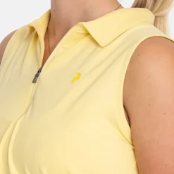Peak Performance Pikétröjor Dam-W Comfort Zip Sl Mellow-Yellow