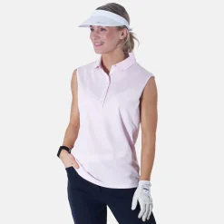 Abacus Pikétröjor Dam-W Cray Sleeveless 280-Lt.Pink