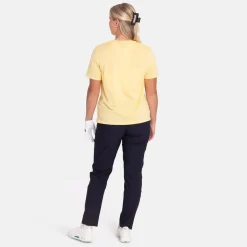 Peak Performance Pikétröjor Dam-W Explore Logo Tee Mellow-Yellow