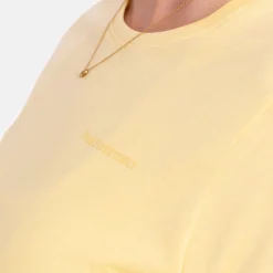 Peak Performance Pikétröjor Dam-W Explore Logo Tee Mellow-Yellow