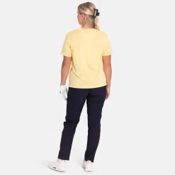 Peak Performance Pikétröjor Dam-W Explore Logo Tee Mellow-Yellow