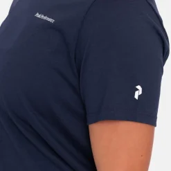 Peak Performance Pikétröjor Dam-W Explore Logo Tee Blue-Shadow