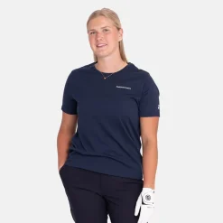 Peak Performance Pikétröjor Dam-W Explore Logo Tee Blue-Shadow