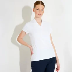 Abacus Pikétröjor Dam-W Hammel Recycled Cupsleeve Vit 100-White