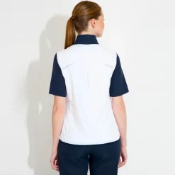 Abacus Jackor Dam-W Lanark Stretch Windshirt Vit 193-White-Navy