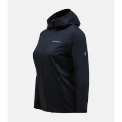 Peak Performance Tröjor Dam-W Light Zip Hood Svart Black