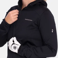 Peak Performance Tröjor Dam-W Light Zip Hood Svart Black