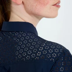 Abacus Pikétröjor Dam-W Manga Cupsleeve Blå 300-Navy