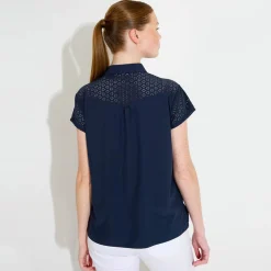 Abacus Pikétröjor Dam-W Manga Cupsleeve Blå 300-Navy