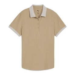Puma Pikétröjor Dam-W Mattr Jacquard Stripe Ss Ice-Coffee