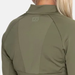 Bogeys & Birdies Tröjor Dam-W Mid Layer Full-Zip 2.0 Leaf Clover Green