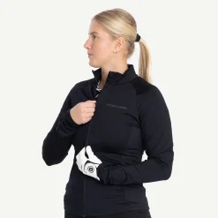 Bogeys & Birdies Tröjor Dam-W Mid Layer Full-Zip 2.0 Svart Black