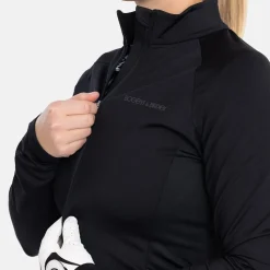 Bogeys & Birdies Tröjor Dam-W Mid Layer Full-Zip 2.0 Svart Black