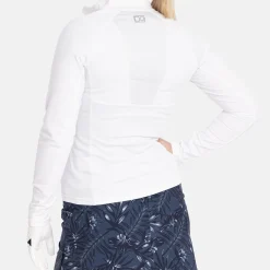 Bogeys & Birdies Tröjor Dam-W Mid Layer Full-Zip 2.0 Vit White
