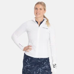 Bogeys & Birdies Tröjor Dam-W Mid Layer Full-Zip 2.0 Vit White