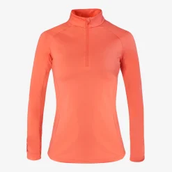 Bogeys & Birdies Tröjor Dam-W Mid Layer LS Zip Röd Coral