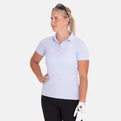 Abacus Pikétröjor Dam-W Prestwick Recycle Blå 310-Lt.Blue