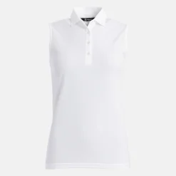 Abacus Pikétröjor Dam-W Prestwick Recycled Sleeveless Vit 100-White