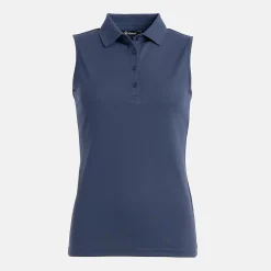 Abacus Pikétröjor Dam-W Prestwick Recycled Sleeveless 311-Steelblue
