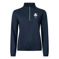 Abacus Tröjor Dam-W Rc25 Cradoc Halfzip Fleece Blå 300-Navy
