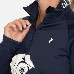 Peak Performance Tröjor Dam-W Rider Essentials Zip Blue Shadow-Blue Shadow-