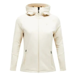 Peak Performance Tröjor Dam-W Rider Essentials Zip Hood Sand Fog-Sand Fog-
