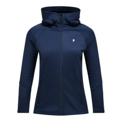 Peak Performance Tröjor Dam-W Rider Essentials Zip Hood Blue Shadow-Blue Shadow-