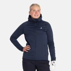 Peak Performance Tröjor Dam-W Rider Essentials Zip Hood Blue Shadow-Blue Shadow-