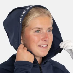 Peak Performance Tröjor Dam-W Rider Essentials Zip Hood Blue Shadow-Blue Shadow-