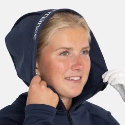 Peak Performance Tröjor Dam-W Rider Essentials Zip Hood Blue Shadow-Blue Shadow-