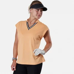 Abacus Pikétröjor Dam-W Sandy Cupsleeve 462-Apricot